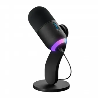 Microfon Gaming Logitech Yeti GX, Cu fir, Negru