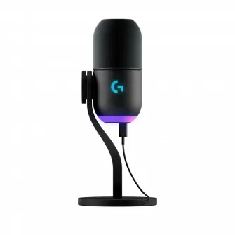 Microfon Gaming Logitech Yeti GX, Cu fir, Negru