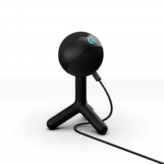 Microfon Gaming Logitech Yeti Orb RGB, USB, Negru