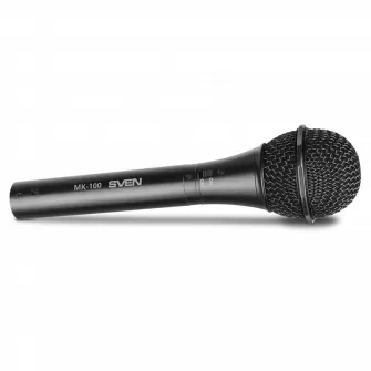 Microfon Karaoke SVEN MK-100, Cu fir, Negru