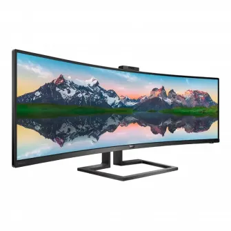 48,8'' Монитор Philips 499P9H, VA 5120x1440 Dual QHD, Чёрный