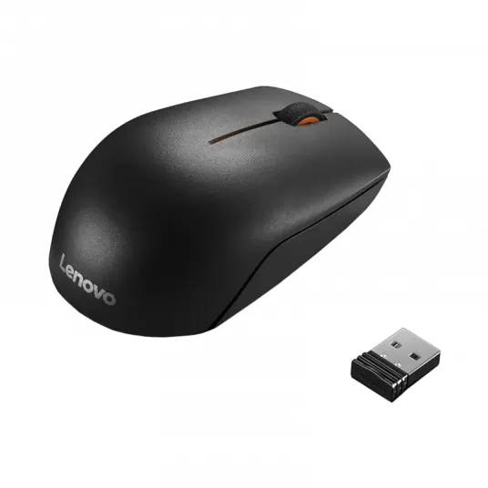 Беcпроводная мышь Lenovo 300 Compact, Чёрный