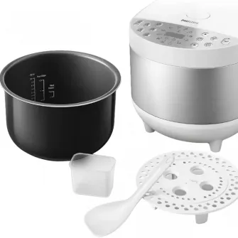 Мультиварка Philips HD4713/40, Белый | Серебристый