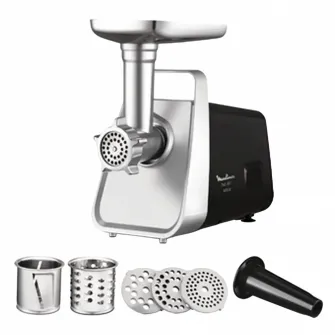 Мясорубка Moulinex ME307832, Нержавеющая сталь | Чёрный