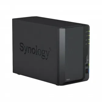 Network Attached Storage Synology DS223 cu procesor Realtek RTD1619B 1.7GHz, 2-Bay, 2GB DDR4