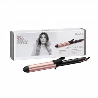 Ondulator de par BaByliss C452E, Negru Roz