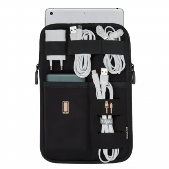 Organizator pentru calatorie RivaCase Antishock, 8, Poliester, Negru