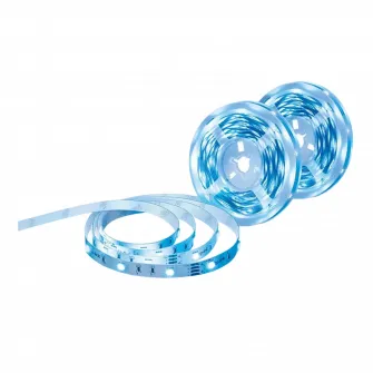 Pachet 2 benzi LED RGB inteligente TP-LINK Tapo L900-10, Wi-Fi, control vocal, sincronizare muzica, 13.5W, 2100 lm, lumina colorata, compatibil Google Assistant, Amazon Alexa И™i Apple Home, 2x5m