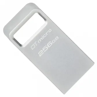 USB Flash накопитель Kingston DataTraveler Micro, 256Гб, Серебристый