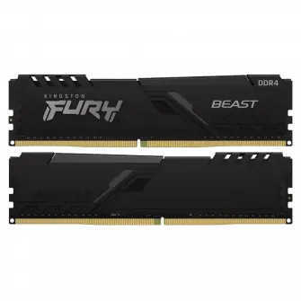 Оперативная память Kingston FURY Beast, DDR4 SDRAM, 3600 МГц, 32Гб, KF436C18BBK2/32