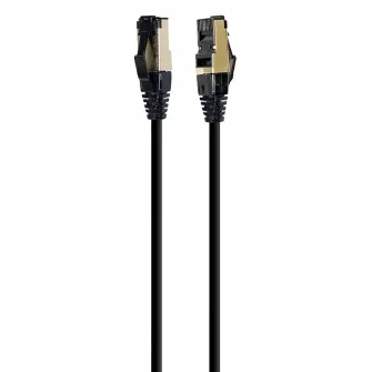 Patch cord Cablexpert PP8-LSZHCU-BK-0.5M, Cat8 S/FTP, 0,5m, Negru