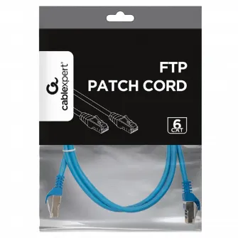 Patch Cord Cat.6/FTP, 1 m, Blue, PP6-1M/B, Cablexpert