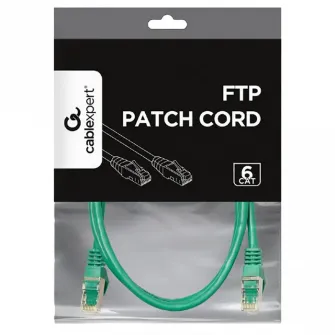 Patch Cord Cat.6/FTP, 1 m, Green, PP6-1M/G, Cablexpert