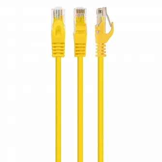 Patch Cord Cat.6U 0.25m, Yellow, PP6U-0.5M/Y, Cablexpert, Stranded Unshielded