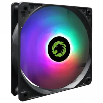 PC Case Fan GAMEMAX GMX-AF12X, 120mm, 23.7dB, 24.8 CFM, 1100PM, Sleeve Bearing, RGB, Molex + 3pin