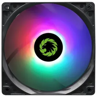 PC Case Fan GAMEMAX GMX-AF12X, 120mm, 23.7dB, 24.8 CFM, 1100PM, Sleeve Bearing, RGB, Molex + 3pin