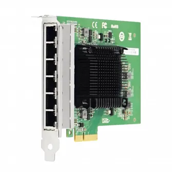 PCI-e Intel Server Adapter Intel I350AM4, 6 Copper Port 1Gbps