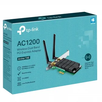 PCIe Wireless AC Dual Band LAN Adapter, TP-LINK Archer T4E, 1200Mbps, MIMO