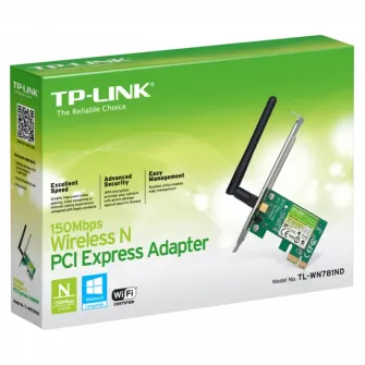 PCIe Wireless N LAN Adapter TP-LINK TL-WN781ND, 150Mbps