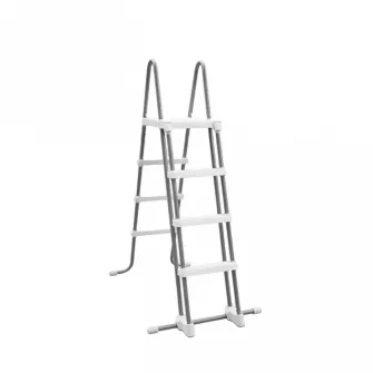 Piscina Intex 26744 Prism Frame Premium Set, Grey Wood, 549 x 549 x 122 cm, fara pompa de filtrare