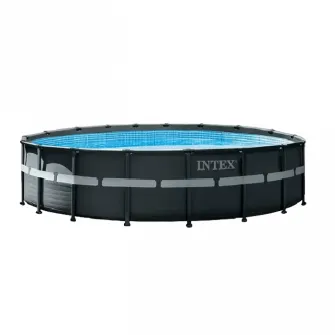 Piscina cu cadru metalic Intex Ultra Frame, 2642L, Negru, 26330