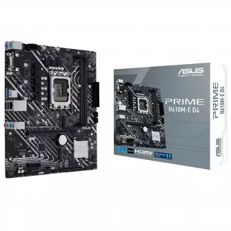 Материнская плата ASUS PRIME H610M-R D4-SI, LGA1700, Intel H610, Micro-ATX