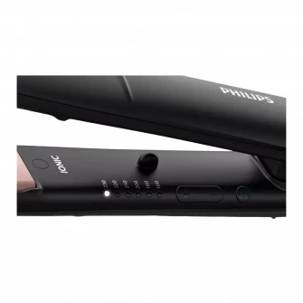 Placa de indreptat parul PHILIPS StraightCare Essential BHS378/00, Negru