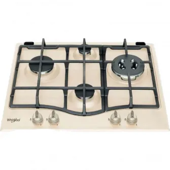 Plita incorporabila pe gaz Whirlpool GMT 6422 OW, Bej