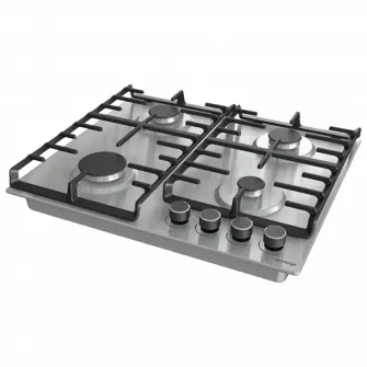 Plita pe gaz Gorenje GW642ABX, Otel inoxidabil