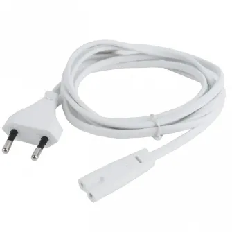 Power Cord PC-220V 1.8m Russian Plug, Cablexpert, White, PC-184/2-W