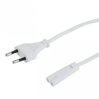 Power Cord PC-220V 1.8m Russian Plug, Cablexpert, White, PC-184/2-W