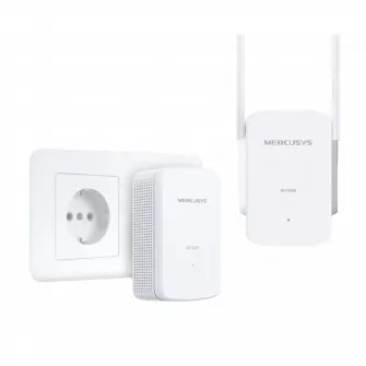 Powerline Adapter MERCUSYS, MP510 KIT, AV1000, 1xGbit Port, 2xExt Antennas