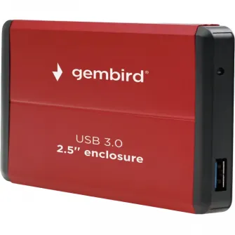 Rack SSD extern Gembird EE2-U3S-2-R, Rosu (EE2-U3S-2-R)