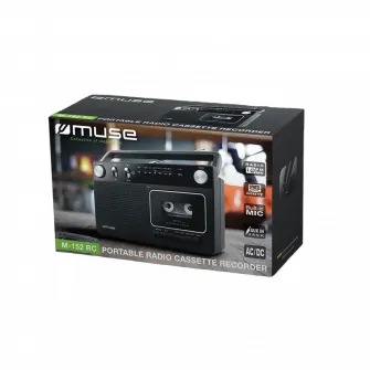Radio portabil MUSE M-152 RC, Negru