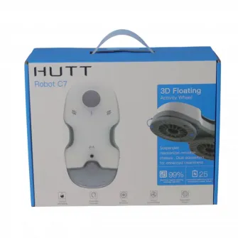 Robot pentru curatarea ferestrelor HUTT C7, Alb