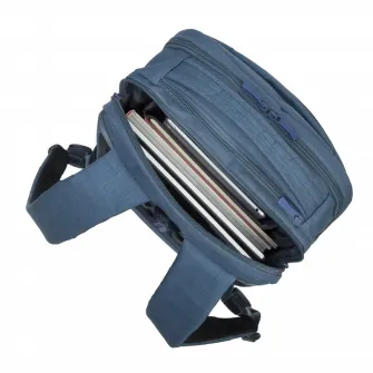 Rucsac pentru Laptop RivaCase Biscayne, Poliester, Albastru