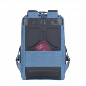 Rucsac pentru Laptop RivaCase Biscayne, Poliester, Albastru