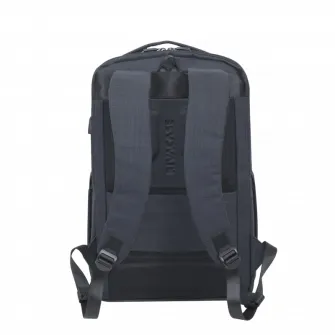 Rucsac pentru Laptop RivaCase Biscayne, Poliester, Negru