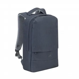 Rucsac pentru Laptop RivaCase Prater, Poliester, Gri inchis