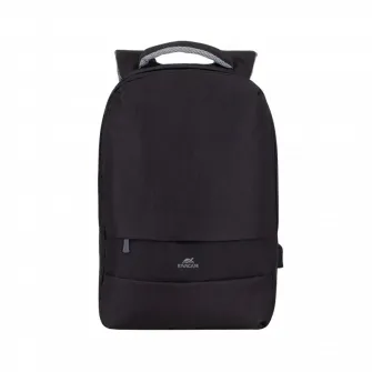 Rucsac pentru Laptop RivaCase Prater, Poliester, Negru