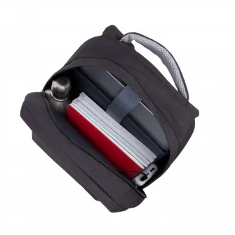 Rucsac pentru Laptop RivaCase Prater, Poliester, Negru