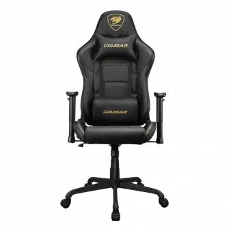 Scaun Gaming Cougar ARMOR ELITE, PVC Piele, Negru/Auriu