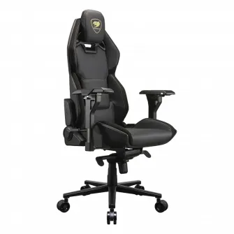 Scaun Gaming Cougar Hotrod, PVC Piele, Negru/Auriu
