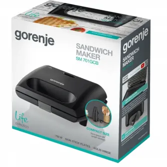 Сэндвичница Gorenje SM701GCB, Чёрный
