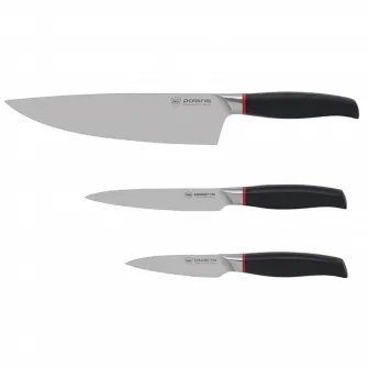 Set de Cutite Polaris PRO collection-3SS, Negru