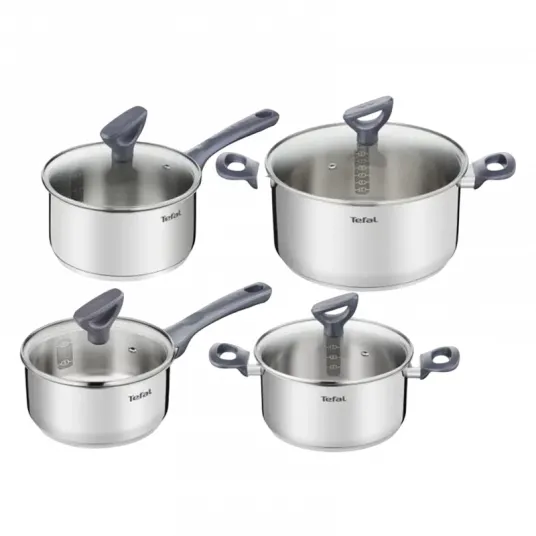 Набор кастрюль Tefal G712S855, Нержавеющая сталь