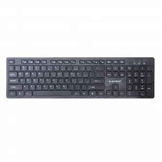 Set Tastatura + Mouse Gembird KBS-WCH-04-RU, Fara fir, Negru