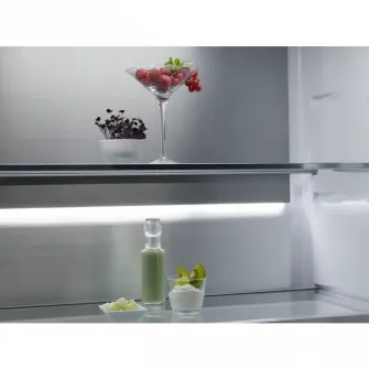 Side by side AEG RMB952E6VU, 522 l, No frost, Casa E, Afisaj LCD, Touch control, Iluminare LED, H 190 cm, Inox