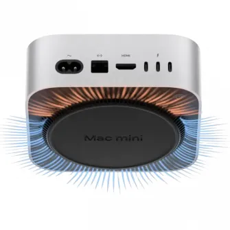 Sistem Desktop PC Apple Mac mini A3238, Mac mini, M4 with 10-core CPU and 10-core GPU, 16GB/256GB, M4 10-core GPU, macOS Sequoia