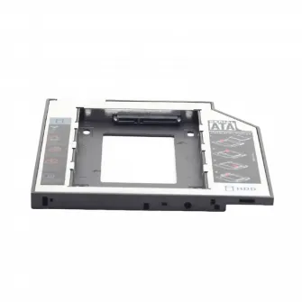 Slim mounting frame for 2.5#039;#039; drive to 5.25#039;#039; bay, for drive up to 12.7 mm, Gembird, MF-95-02